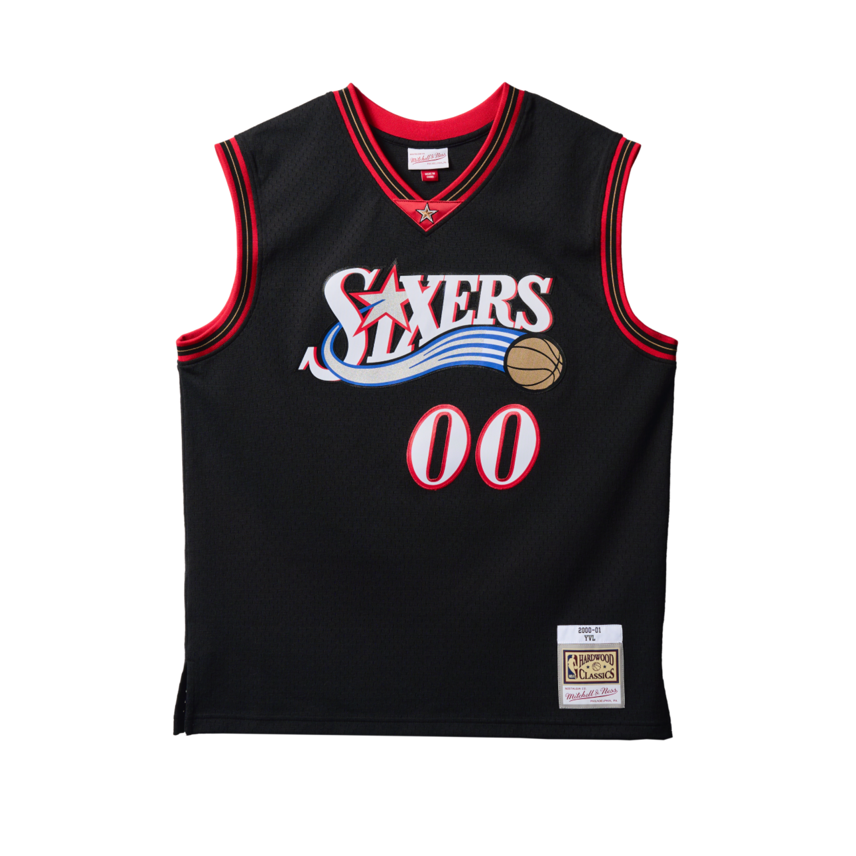 NBA PLAYBOI CARTI X M&N JERSEY PHILADELPHIA 76ERS 2000 - Playboi