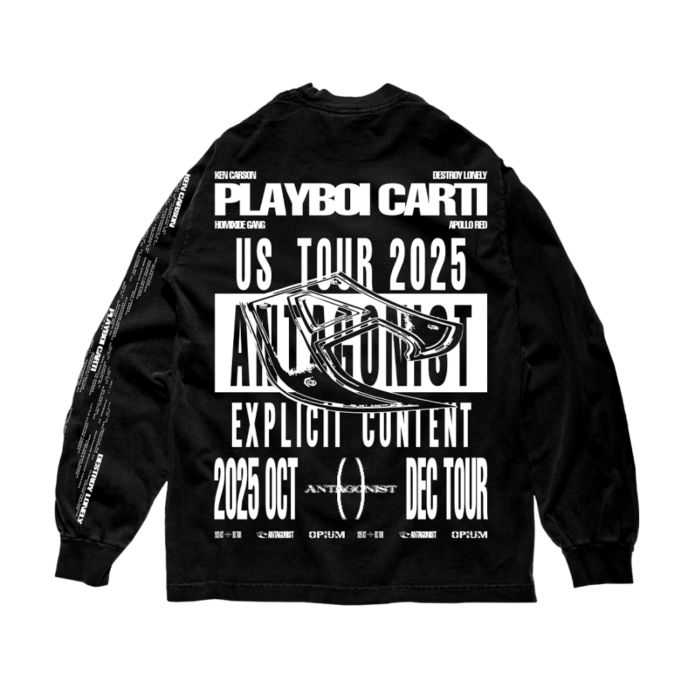 Opium Antagonist Tour 2.0 Long Sleeve - Playboi Carti | Shop Opium Antagonist Tour 2.0 Long Sleeve - Playboi Carti | Shop