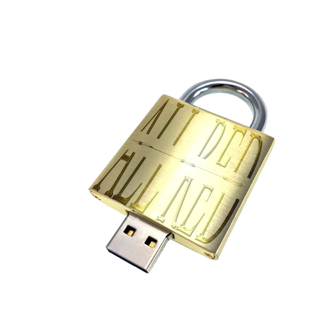 IAM All Red Pad Lock USB